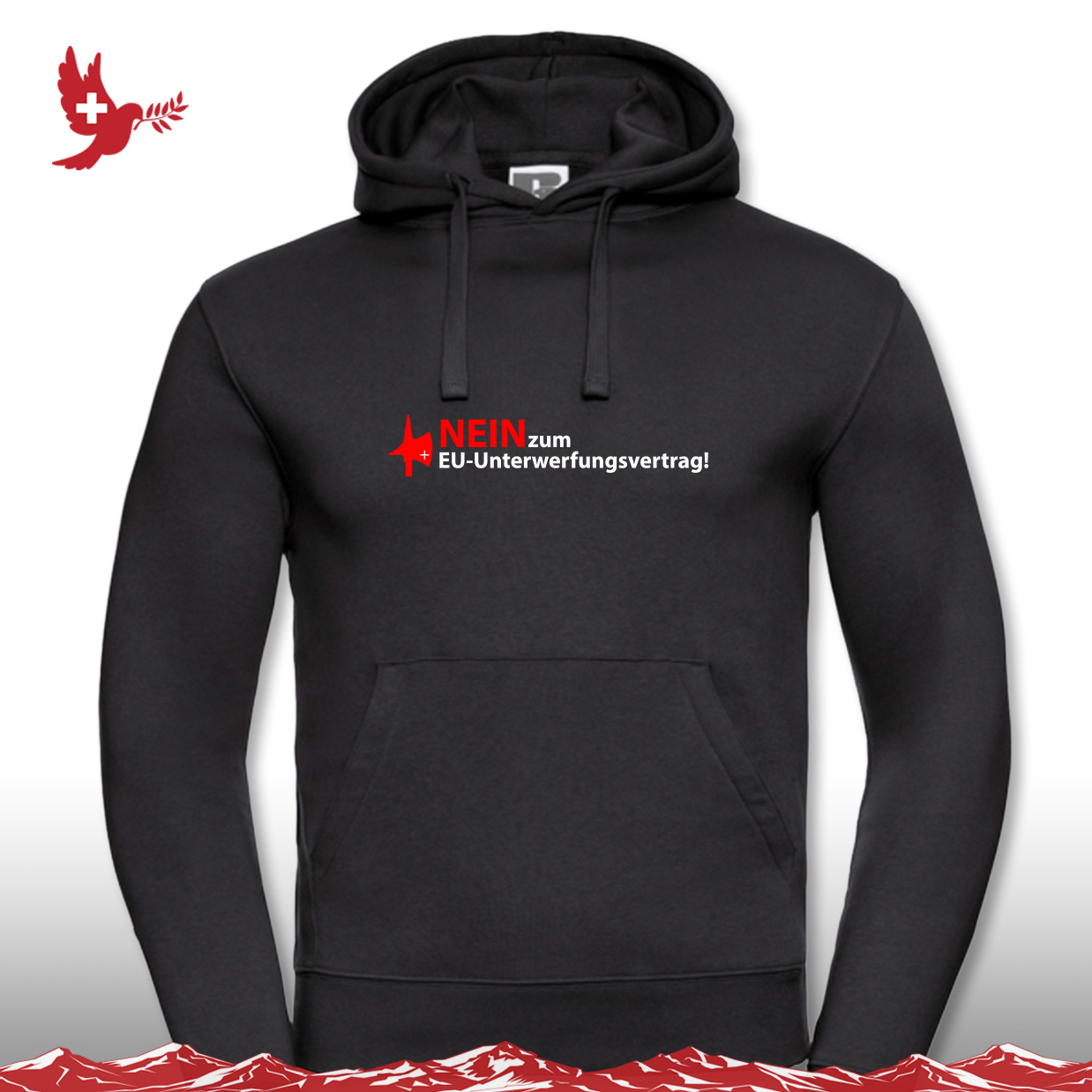 Kat SVP Nein EU Hoodie negativ